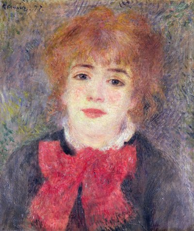 Ritratto di Jeanne Samary (1857-90), 1877 da Pierre Auguste Renoir